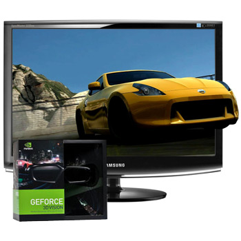 NVIDIA 3D Vision Bundle - Samsung Syncmaster 2233RZ 22" 120Hz LCD + NVIDIA GeForce 3D Vision Glasses