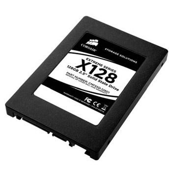128GB Corsair, Extreme Series X128 MLC-Flash, 2.5" SSD, SATA II, Read 240MB/s, Write 170MB/s, Retail