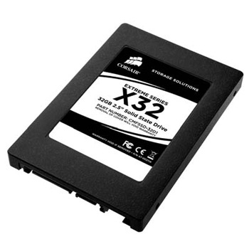 32GB Corsair, Extreme Series X32, MLC-Flash, 2.5", SATA II, Read 220MB/s, Write 135MB/s, Retail