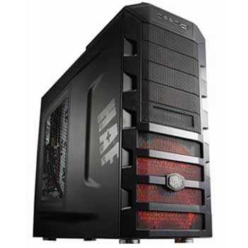 Coolermaster HAF 922, Black,  Mid Tower Case with 20cm Silent Fan, w/o PSU