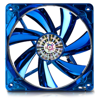 120mm Enermax Apollish Blue Case Fan (121.93 m³/h)-Twister Bearing-Glossy Coating-Thermal Control