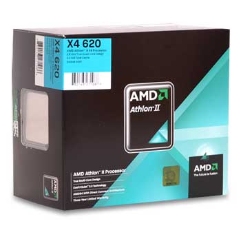 AMD Athlon II X4 620, Quad Core, S AM3, 2.6GHz, 2MB Cache, HT 4000MHz, 95W, Retail