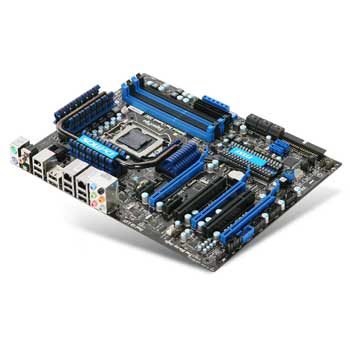 MSI P55-GD80, Intel P55 Express, S1156, PCI-E 2.0(x16), DDR3 1800/2000/2133, SATA 3Gb/s RAID, ATX