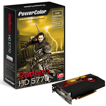 1GB Powercolor HD5770, PCI-E 2.0(x16), 1200MHz GDDR5, GPU 850MHz, Cores 800, 2x DL DVI-I/HDMI