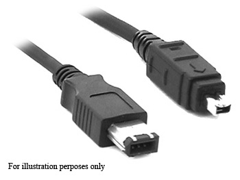 Dlink Firewire 1.8m Cable 6pin (PC/Mac) to 4pin (Audio/Video) IEEE-1394 - DRC-18FW64