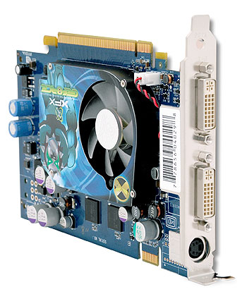 128MB XFX 6600GT Extreme ,1000 MHz ,GPU 500 MHz ,8  Pipes, D-Sub ,  DVI-I ,  S-Video/TV Out