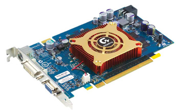 128Mb Gigabyte 6600GT Mem 1000 MHz, GPU 500 MHz, 8 Pipes, D-Sub DVI-I S-Video/TV Out