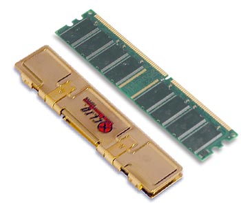 Xclio Xtreme Copper Memory Cooler/Spreader for DDR/DDR2 - with 3M Thermal Bonding - Very Hi-End