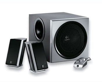 Logitech Z-2300 2.1 Speakers, Silver/Black, THX Certified 200W RMS 