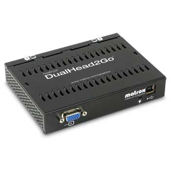 Matrox DualHead2Go - Dual Head Monitor support for PC and Notebook