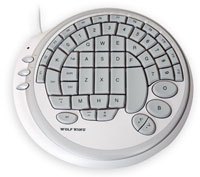 Wolf King DK-2388U, Warrior White Circular Gaming Keyboard, USB - White