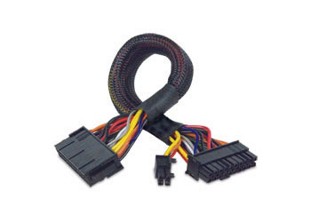 AKASA 24 Pin (M) to 20+4 Pin (F) Extension cable (30cm) (End to End) - AK-CB24-24-EXT