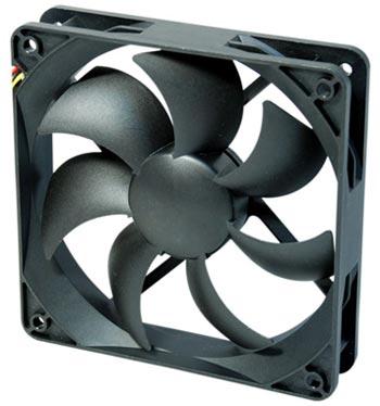 120mm Silverstone FN122 Black Fan Extend bearing design