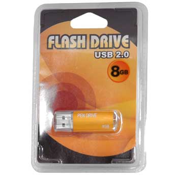 8GB SCAN USB 2.0 Slim Flash Drive Retail