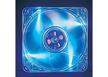 120mm AKASA AK-174CB-4BLB Clear Crystal Blue LED Case Fan - Dual Ball Bearing