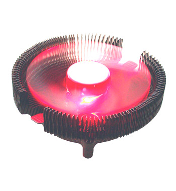NorthQ NQ-3317RDA Red Devil UFO Aluminum CPU Cooler  LGA775, AMD K8 socket 754/939/940/AM2  