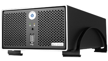 Icy Box IB-NAS4220-B 2x3.5" SATA HDD RAID 0, 1, Span (NRAID), JBOD, 1Gb LAN + 2xUSB, 7 Servers inOne