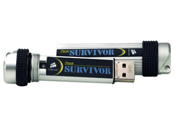 32GB Corsair Survivor V2, Ultra Rugged USB 2.0 Flash Drive, Plug and Play