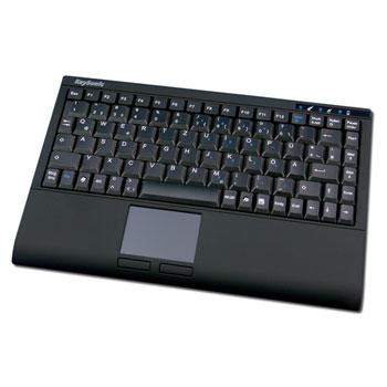 Keysonic KB-ACK-540BT Bluetooth Wireless mini keyboard with built-in touchpad - Now Inc USB BT Adap