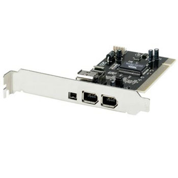 Dynamode 4 Port 1394a Firewire (400) PCI Controller VIA Chipset 400Mbps   