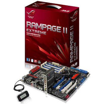 Asus Rampage II Extreme, Intel X58, Sok 1366, PCI-E 2.0, DDR3 1600(OC)/1800(OC), SATA I/II, ATX