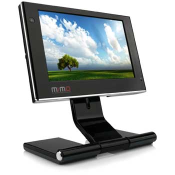 7" MIMO UM-730 USB powered/interfaced TFT Swivel Mini Display with Webcam+ Mic + Stereo- Black