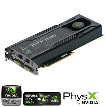 896MB XFX GTX 260 Black 55nm, 2000MHz GDDR3, GPU 680MHz, Shader 1440 MHz, 216 Cores