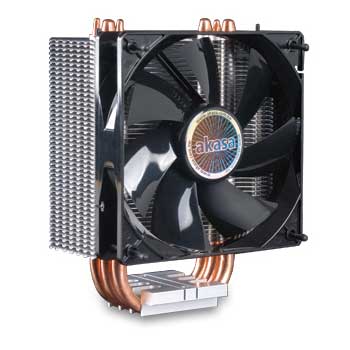 Akasa Nero AK-967 Intel LGA 1366 (S775/1366/939/940/AM2/AM2+) , Heat Pipe cooler, 120mm PWM fan
