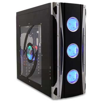 CiT 1001 Black Gaming Case w/o PSU