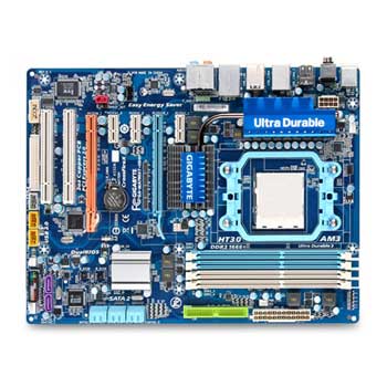 Gigabyte GA-MA790XT-UD4P, AMD 790X, AM3, PCI-E 2.0 (x16), DDR3 1666(OC), SATA 3Gb/s, SATA RAID, ATX