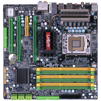 DFI JR X58-T3H6, Intel X58, Sok1366, PCI-E 2.0 (x16), DDR3 1066/1333/1600, SATA 300, SATA RAID, mATX