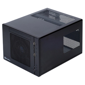 Silverstone SG05B Mini ITX / Mini-DTX, Plastic Front Panel, SECC Body, Black, with 300W 80+ PSU