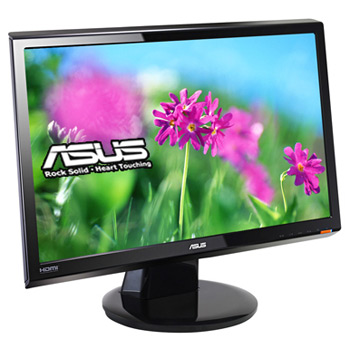 21.5" Asus VH222H Black, Widescreen Monitor, 5ms, 1920x1080, 20,000:1, Speakers, HDMI