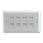 QUAD Port RJ45 CAT-5E Faceplate Module Kit (Requires backbox - LN 30041 - for wallmounting*)