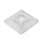 100pcs Self Adhesive Cable Tie mounts, Natural, 19 x 19 mm