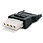 Scan RB-413 SATA 15 Pin to 4 Pin Molex Gender Changer (converts sata power to molex power Cable)