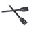 100cm Akasa SATA3-100-BK SATA III, 6Gb/s Black round data cable with secure latch