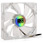 120mm Xigmatek XLF-F1254 White 4 LED Quiet Fan 1500rpm Clear Transparent