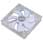 140/130mm AKASA Multi fit Sleeve bearing White Blade Fan inc White LED lights 22.8 dB(A)s 1200 RPM