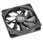 120mm AKASA APACHE Black Silent fan HDB bearing PWM fan w/4 pin connector & Rubber Pins
