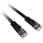 2m Flat RJ45 CAT 5e UTP LSOH Patch Lead in Black - RJFLAT-02K