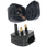 2Pin to 3pin Flip UK Mains Plug Adaptor - Black inc 5amp fuse