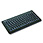 Keysonic ACK-3700C Mini (Compact) Keyb XType Wired Keyboard, PS2/USB 1.1/2.0, Black