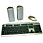 Scan UN-6100 3 in 1 Office Desk Manager 2 + Speakers Wired Keyboard, PS2, 400dpi Ball Mouse