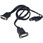 1.8m 15pin Male/Female Midi to 2x 5pin Din Cable