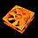 80mm Akasa Orange UV Reactive Fan, Lo-noise