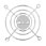 80mm Akasa AK-FG08-SL Silver Anti-Noise 3D Max Air Fan Guard
