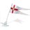 England (Football) Diplomat Car Flag with Pole for Cars etc.
