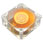 Akasa 60mm Amber Case Fan, 3 Pin, 2 Ball Bearing, Ultra Quiet and Long Life