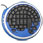 Wolf King DK-2388U, Warrior Blue Circular Gaming Keyboard, USB, Wired, Blue